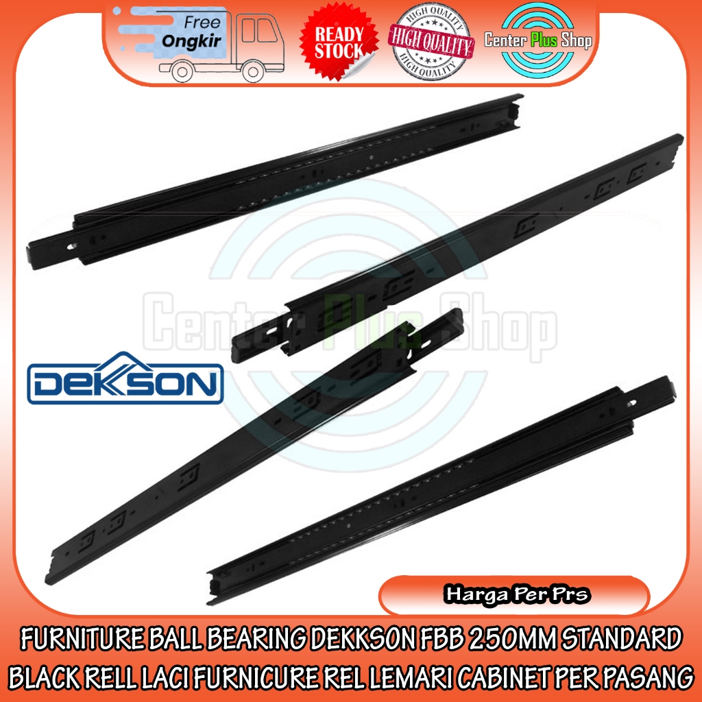 Dekkson Fbb Furniture Ball Black Bearing Slowmotion Stardard Rel Lemari Laci Per Pasang Rell Cabinet