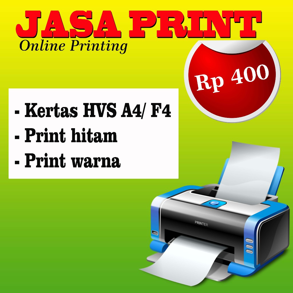 

Jasa Print cepat dokumen A4 Berwarna/Hitam Putih