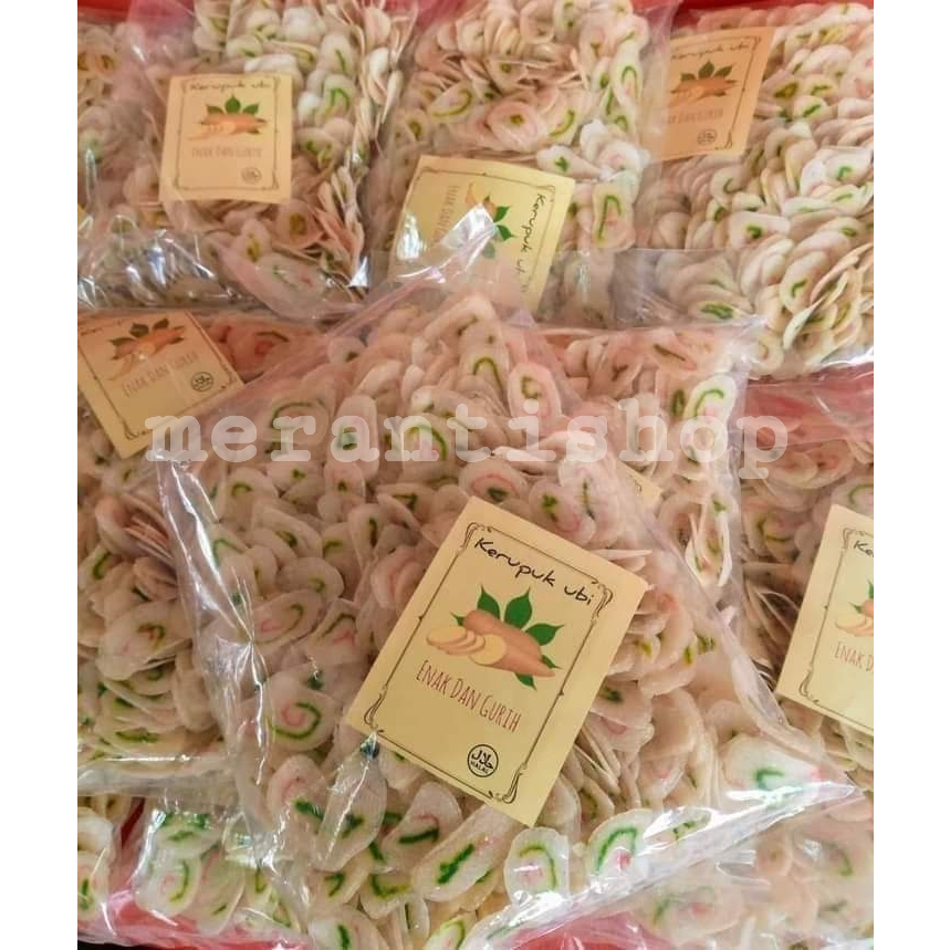 

Kerupuk Ubi Vegetarian 500gram Khas Selatpanjang / Krupuk Vegetarian / Krupuk ubi