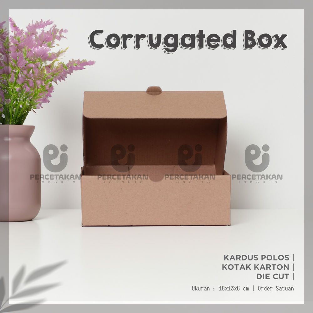 

Kardus Corrugated 18x13x6 CM | Die Cut | Kotak Karton | Box Packing Souvenir Pizza
