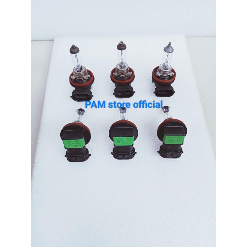 Bohlam lampu H11 Merk Philips dan Osram..