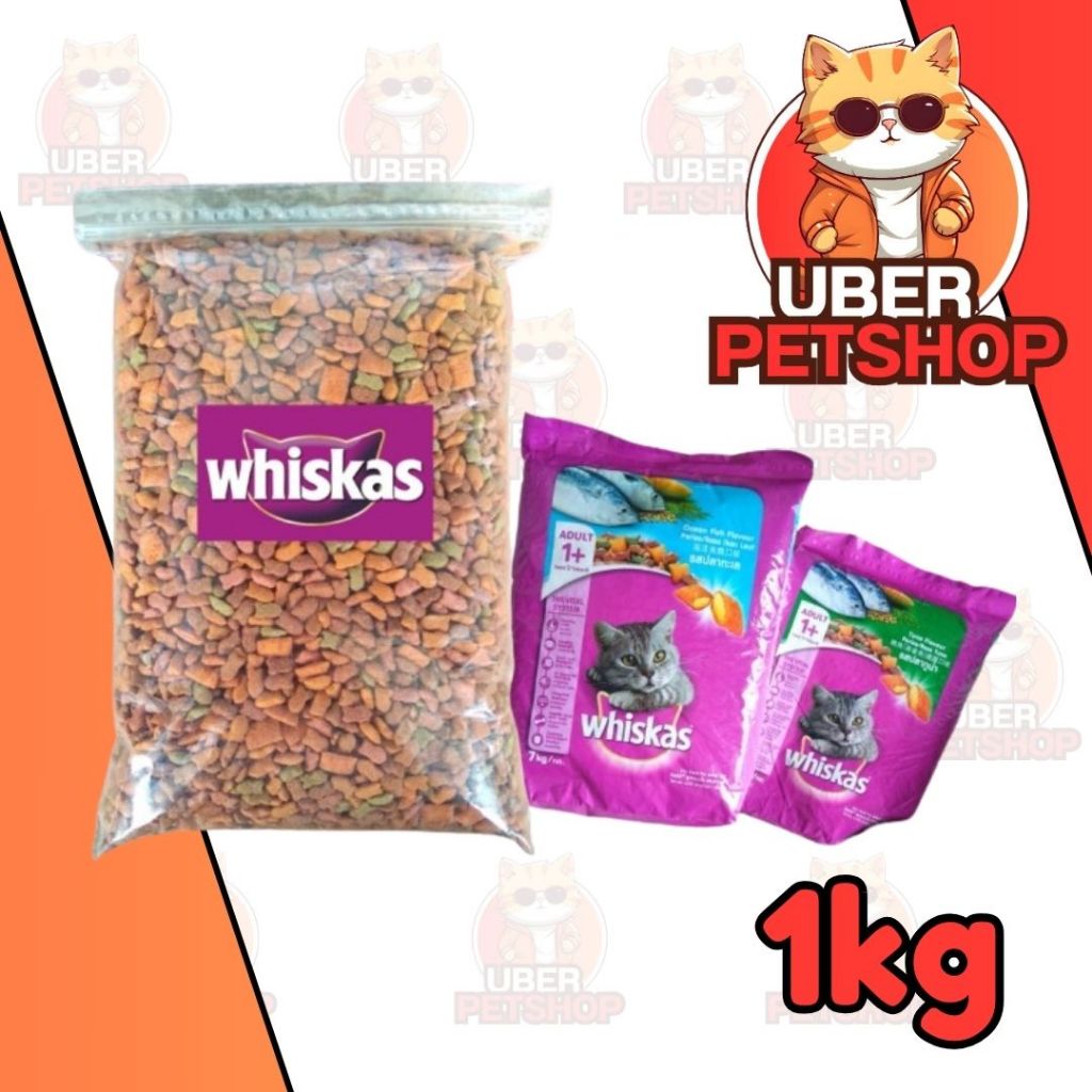 whiskas repack 1kg makanan kucing kering whiskas