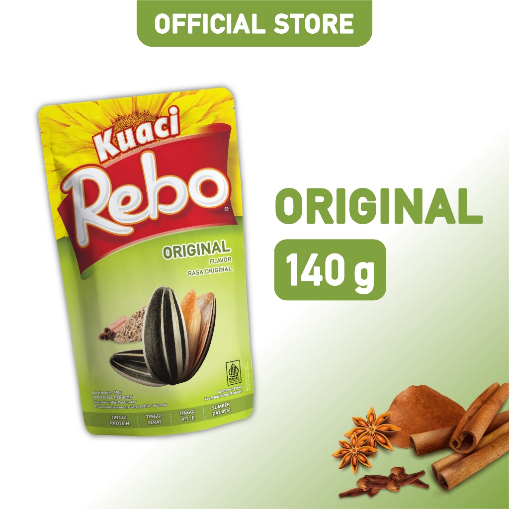 Rebo Kuaci Rasa Original 140 Gram