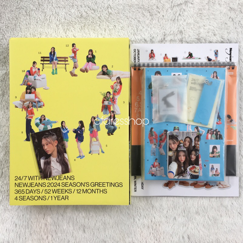 (READY STOCK) SHARING SEASONS GREETINGS NEWJEANS 2024 + POB YES24