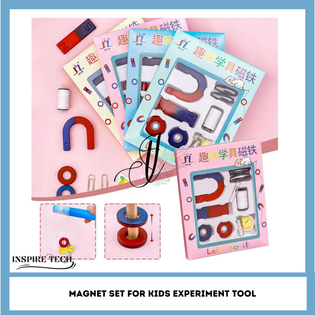 10IN 1 Magnet U I O Mainan magnet lengkap praktek sekolah / Magnet Mainan Edukasi Magnet Play U I O