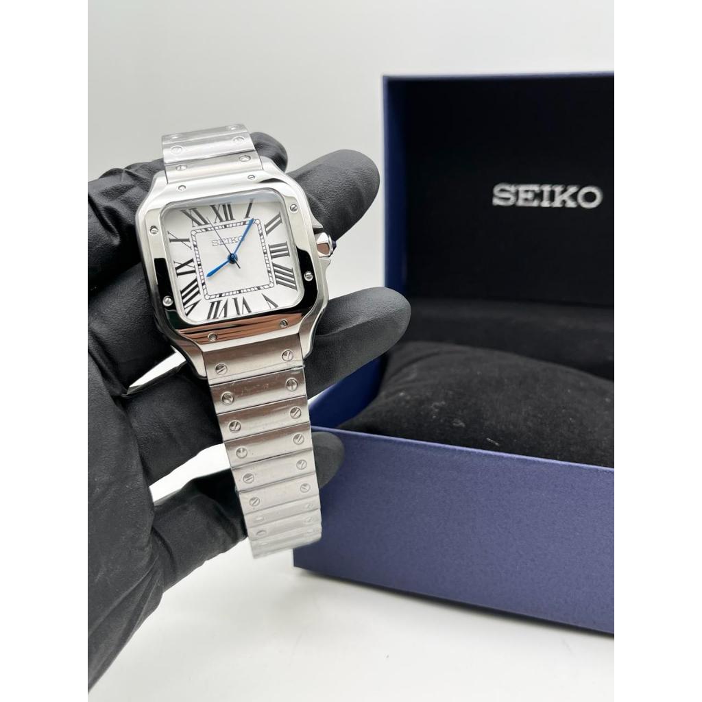 Seiko Mod Santos NH35A Silver
