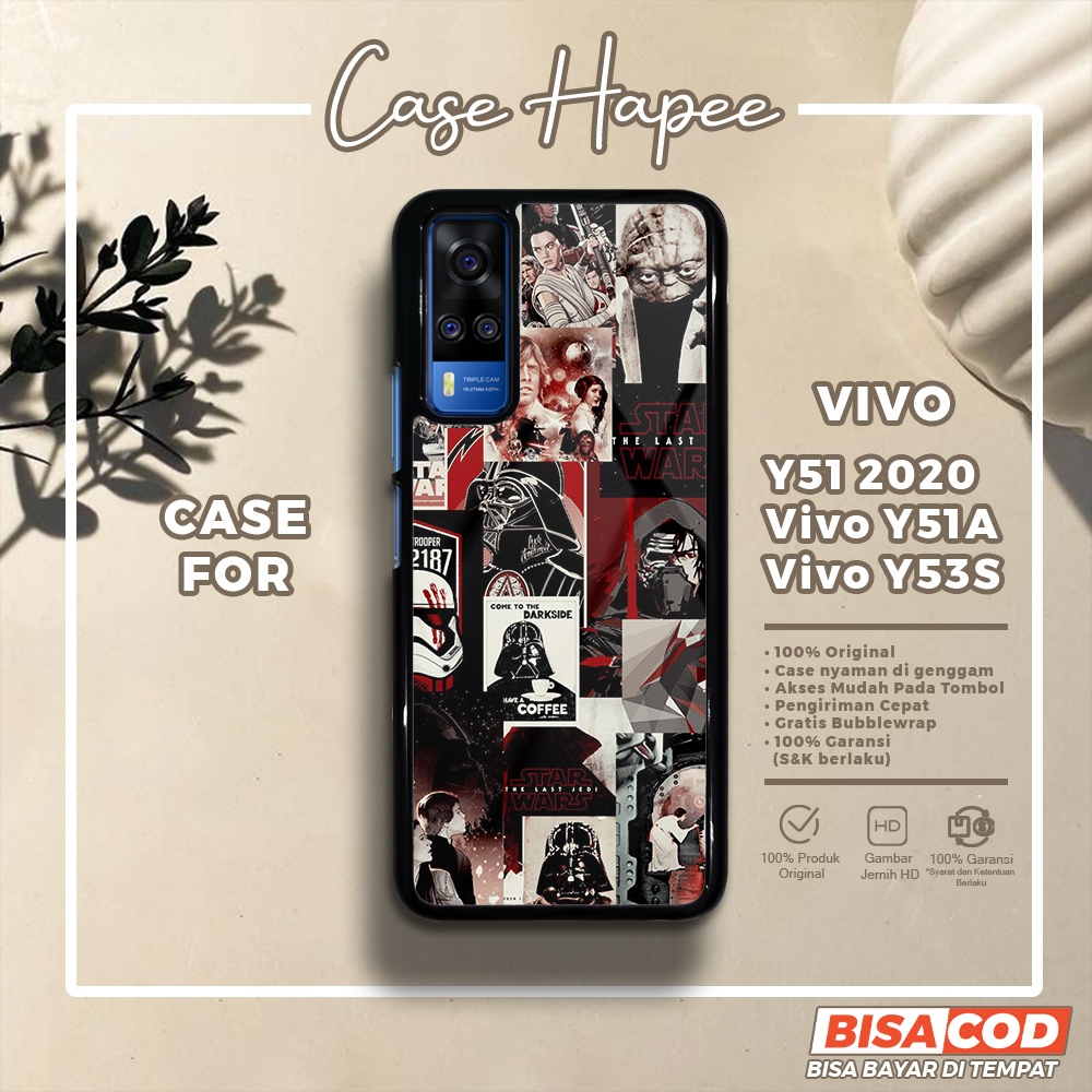 Case Vivo Y51 2020 Y51A Y53S Casing Vivo Y51 2020 Y51A Y53S [STWR] Casehapee Case Glossy Case Aesthe