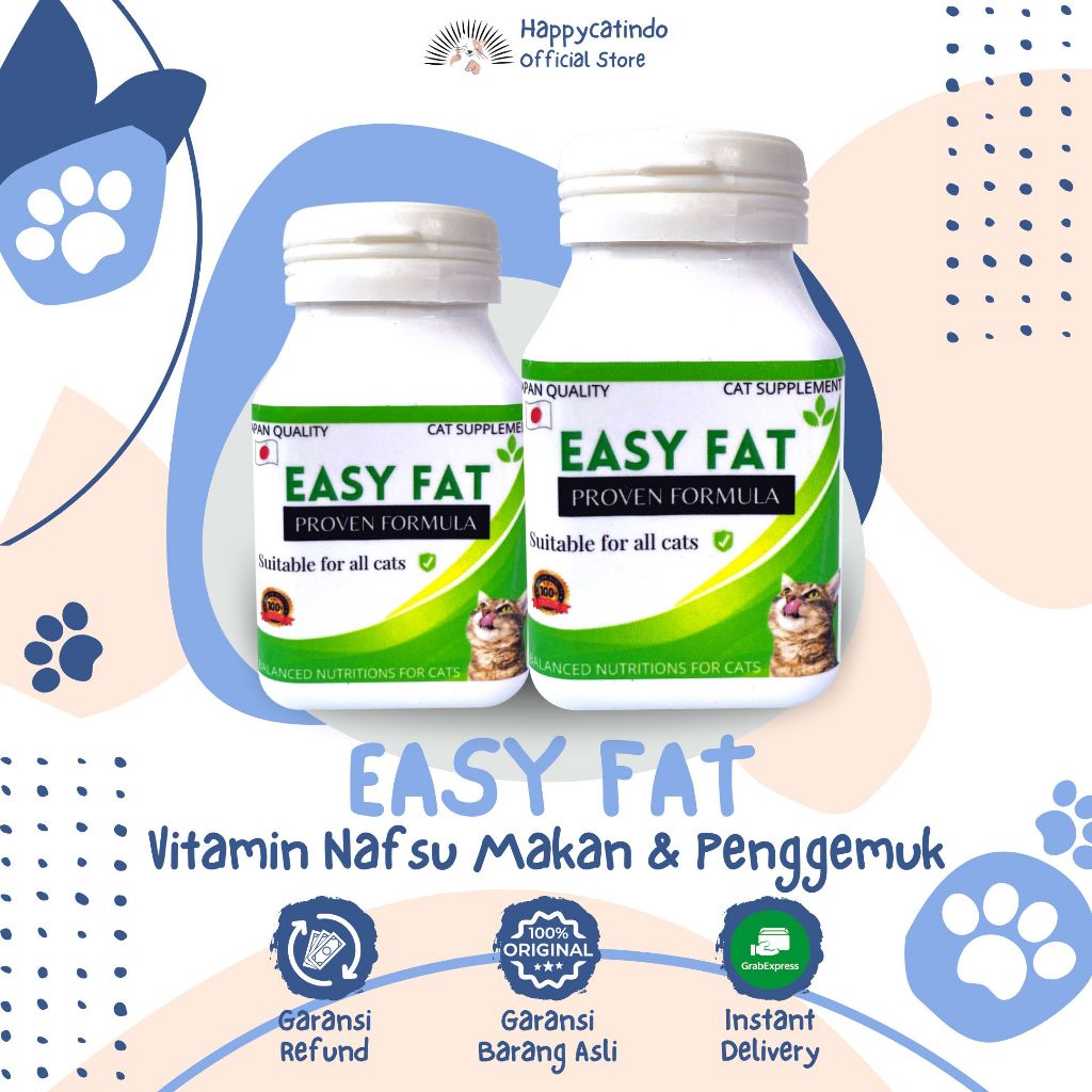 EASY FAT VITAMIN KUCING TERBAIK OBAT KUCING KURUS KUCING PERSIA KUCING ANGORA ANGGORA