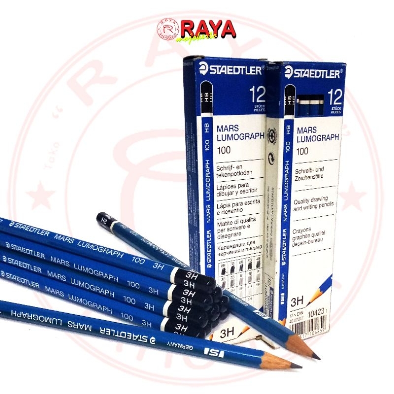 

Pensil Staedtler 100 - 3H Mars Lumograph