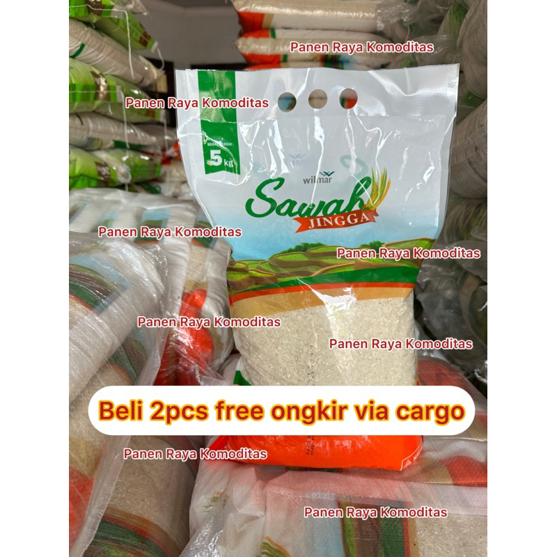 

[Paket 2 pcs] Beras Premium Wilmar Sawah Jingga 5kgx2