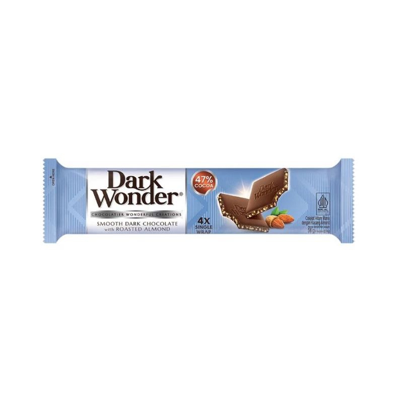 

Dark Wonder Smooth Dark Chocolate with Roasted Almond 4x 14gram - Coklat