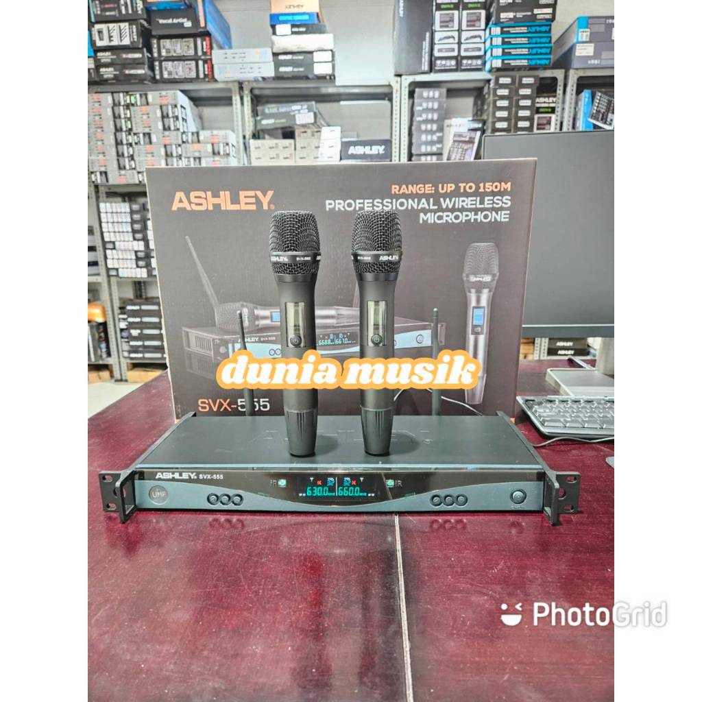 MIC WIRELESS ASHLEY SVX555 SVX 555 2PEGANG
