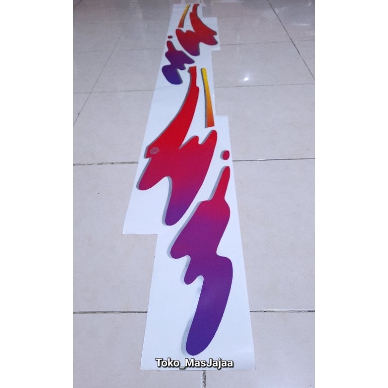 Sticker stiker suzuki katana tahun 1994 1set kanan kiri / stiker jimny katana air 94 / stiker body s