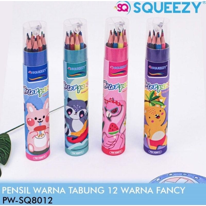 

Pensil Warna Tabung Fancy SQUEEZY 12 Warna (PW-SQ8012)