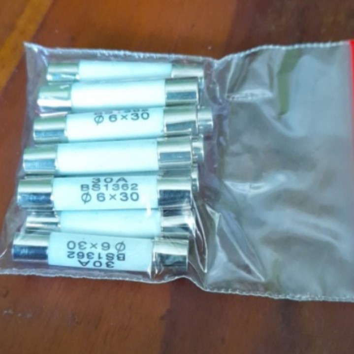FUSE KERAMIK 6X30 30A  FUSE KERAMIK 6X30 30A FUSE KERAMIK 6X30 30A  FUSE KERAMIK 6X30 30A