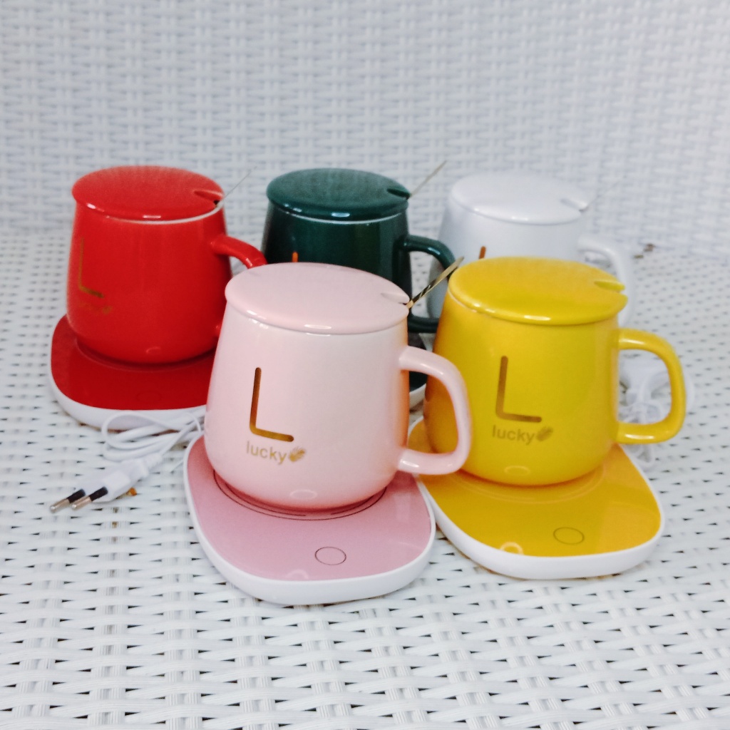 Jual Cangkir Pemanas/Mug Cangkir Elektrik Set Keramik Pemanas