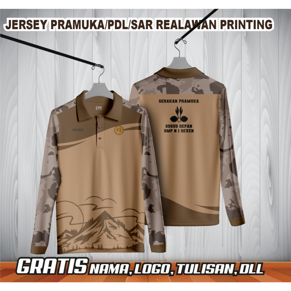 Jersey Pramuka printing kaos pramuka baju pramuka PDL Pembina (bisa satuan)