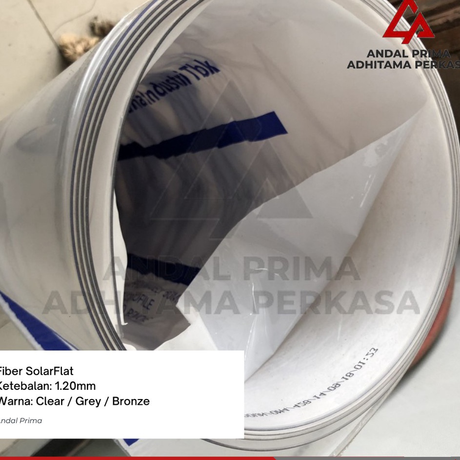 Diskon Gede SolarFlat 12mm  Atap Fiber SolarTuff Solid  Solar Flat  Via JTR