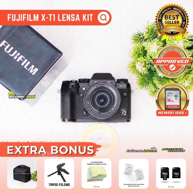 [KAMERA MIRRORLESS] FUJIFILM XT1 BLACK MURAH NORMAL SIAP PAKAI