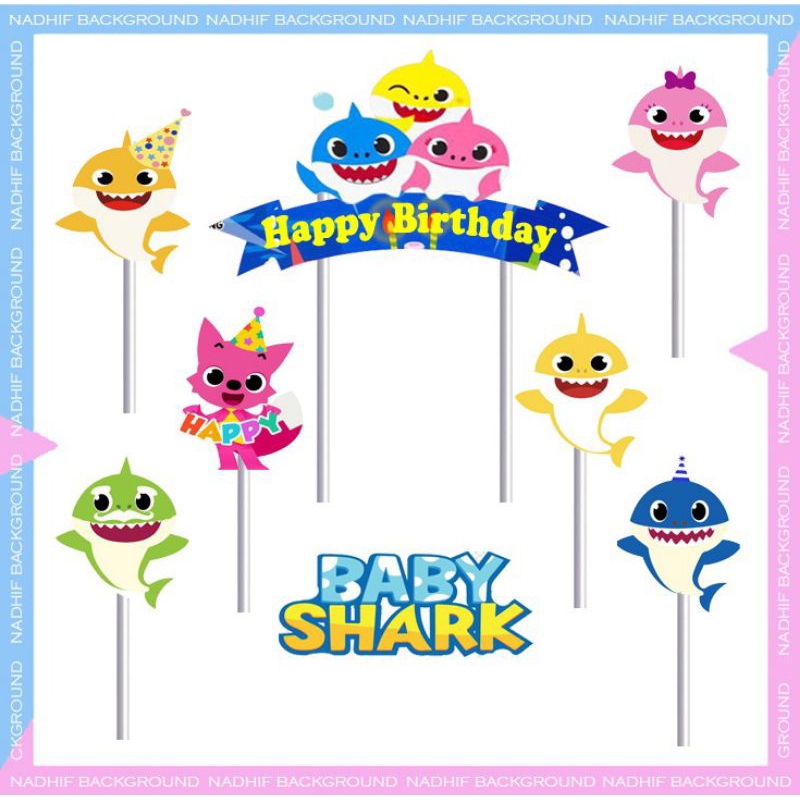

TOPER KARAKTER BABYSHARK HIASAN TUSUK KUE ULANG TAHUN