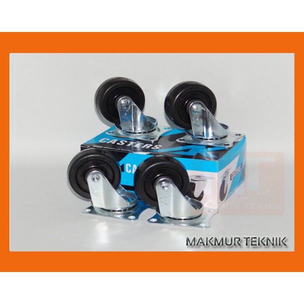 Klaim promo Roda Caster Roda Troli Roda Karet 2 inch Hidup