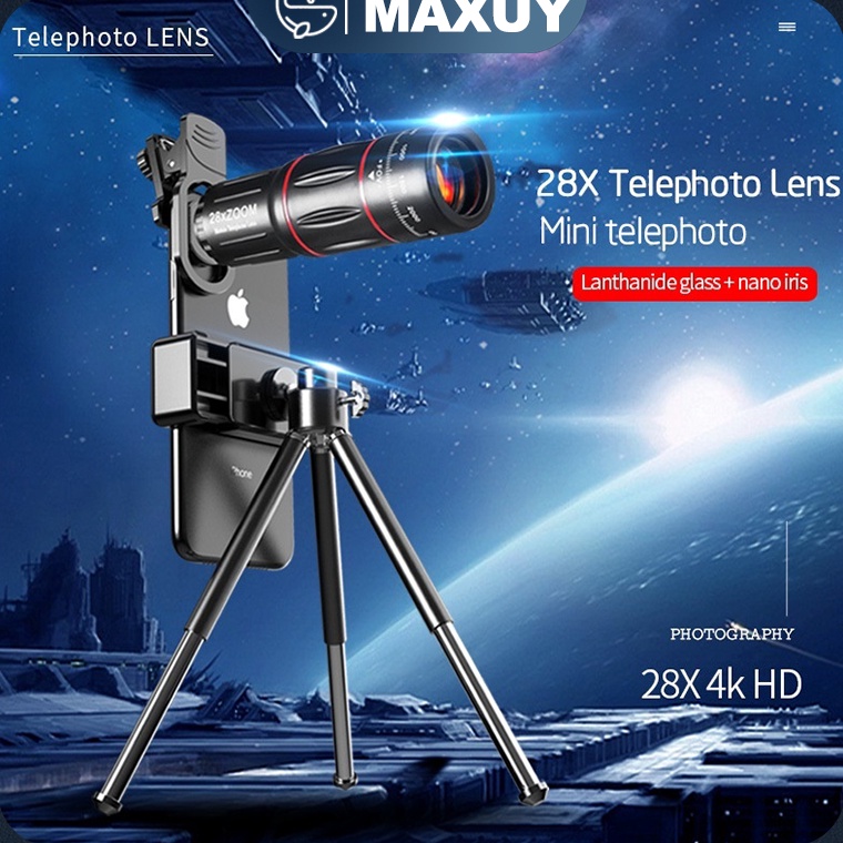 Murah Banget IBb Lensa apexel 18x25 Lensa kamera hp Apexel 2x Apexel 18x zoom telezoom