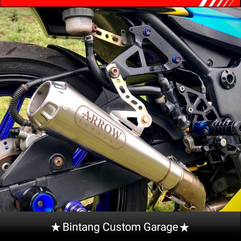 Knalpot Arrow Inlet 50Mm Sarangan Full Panjang 30 Cm / Knalpot Ninja 250 / Knalpot R15 / Knalpot R25