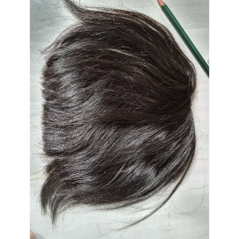 poni clip hairclip poni rambut asli human hair poni toupee