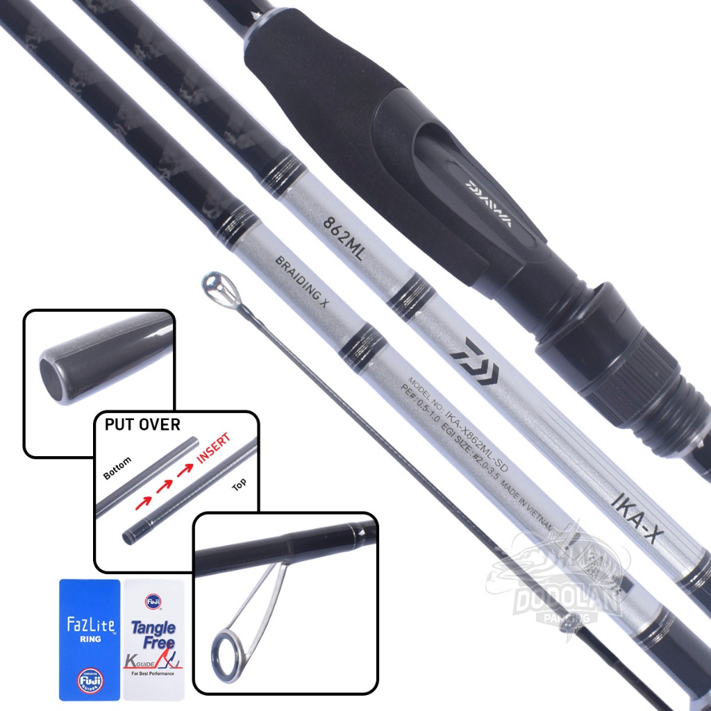 Joran Daiwa IKA-X 862ML | Mancing Cumi Udang | Joran Egi Dodolan Pancing