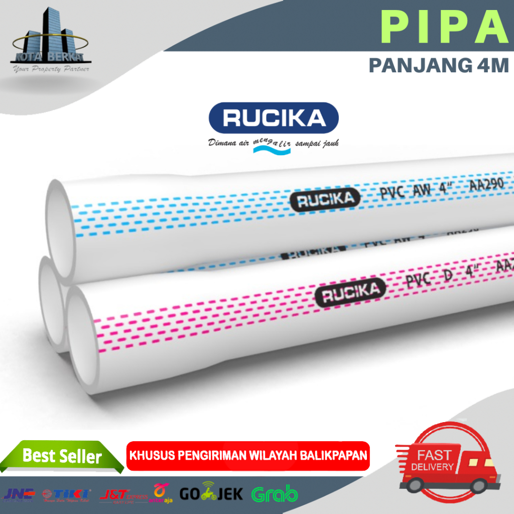 PIPA AIR PVC RUCIKA BESAR WAVIN AW/ PIPA PARALON RUCIKA AW