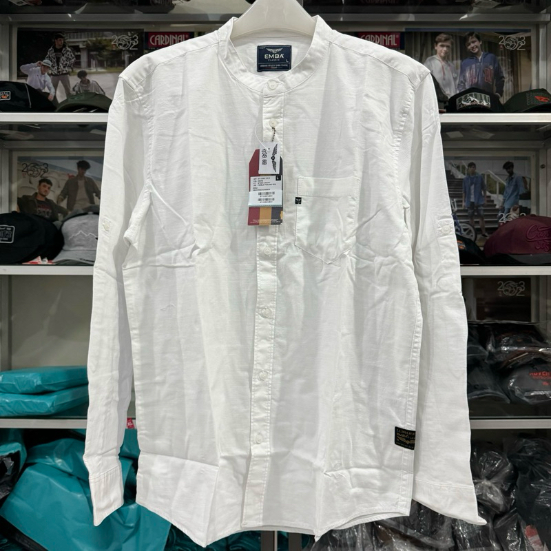 Baju Kemeja Koko Emba Lengan Panjang Original