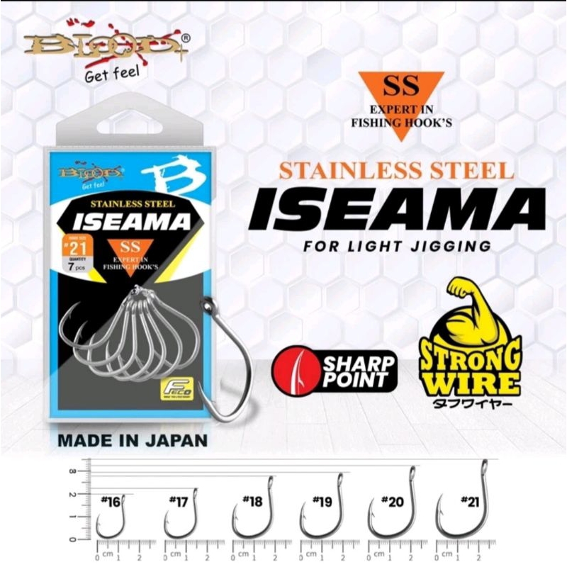 Mata Kail Pancing BLOOD ISEAMA Hook Jigging
