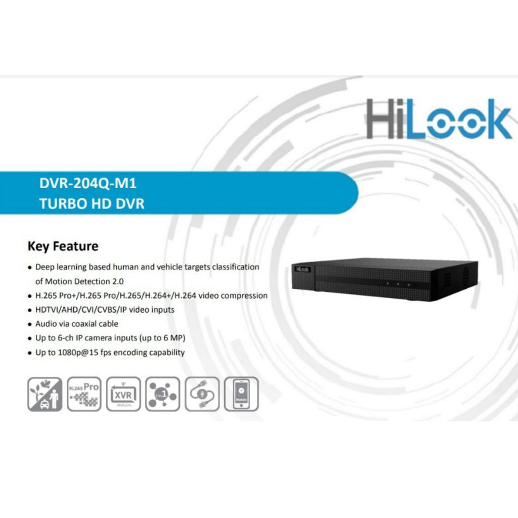 DVR HILOOK CCTV 8 Channel DVR-208Q-M1 5MP Kamera DVR Hilook 8CH