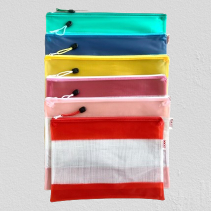 

Debozz Zipper Bag ukuran F4 Jaring MTF4JE - Map Kantung Folio - Map Plastik Resleting