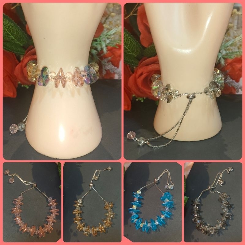 Gelang Tangan Kristal Kerang Serut