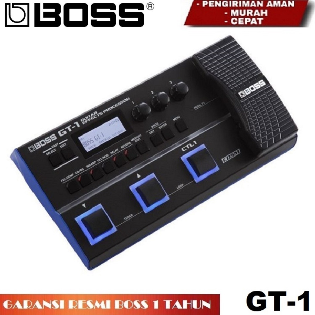 Efek Gitar Boss GT1 Effect Gitar Boss GT 1 Boss GT-1 original / New