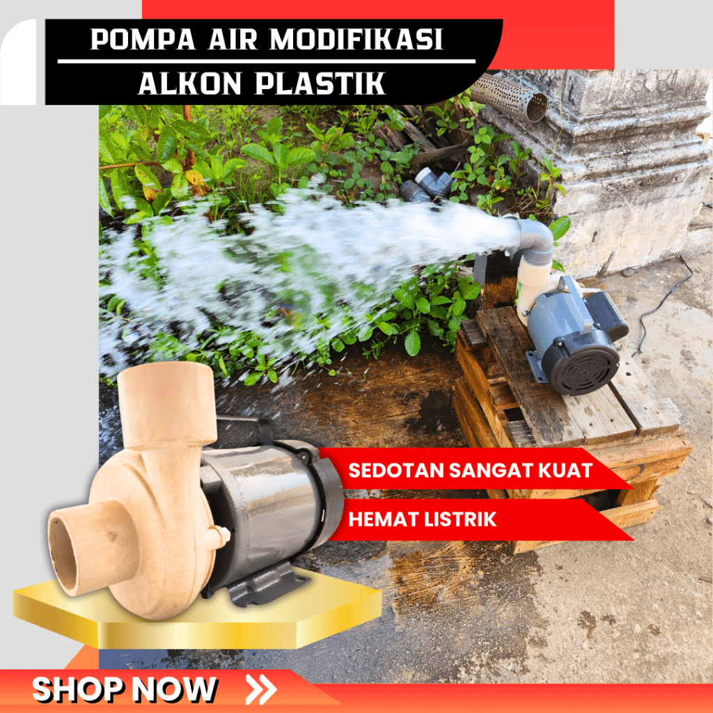 READY pompa air modifikasi kapasitas besar pompa air alkon plastik GARANSI 1 cocok untuk sirkulasi a