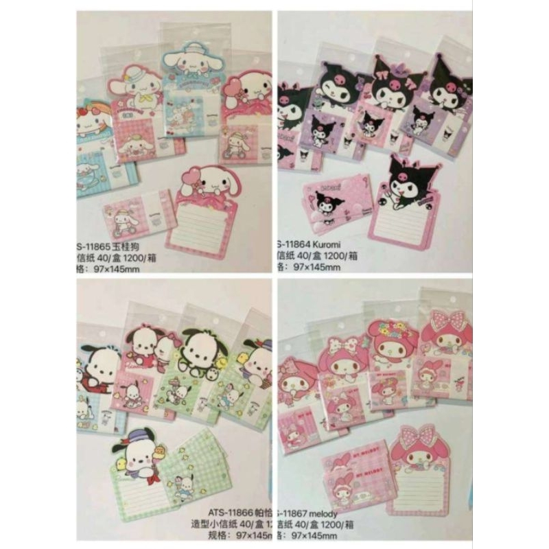 

(snowandbelle) letter set sanrio /kertas surat