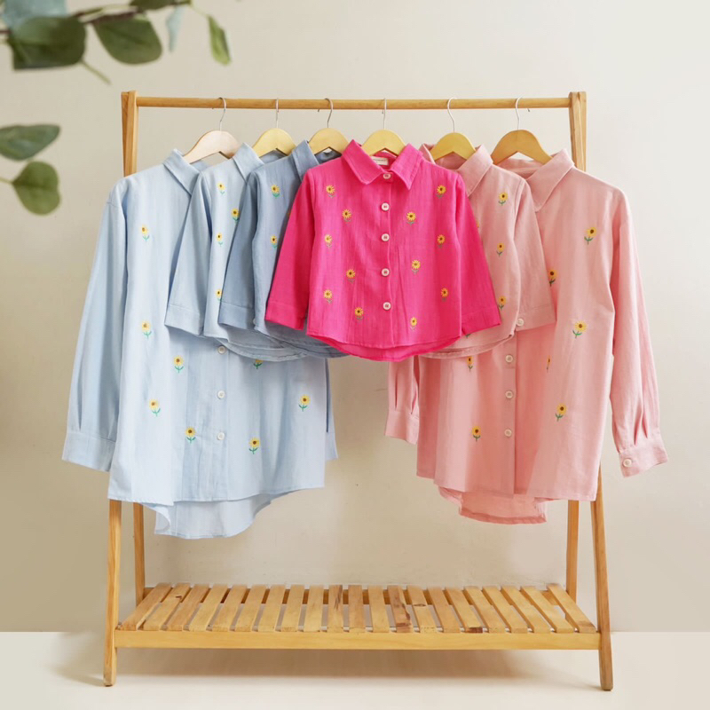 Hanamimi || Sunny Shirt || Kemeja Anak Cewek || Kemeja couple