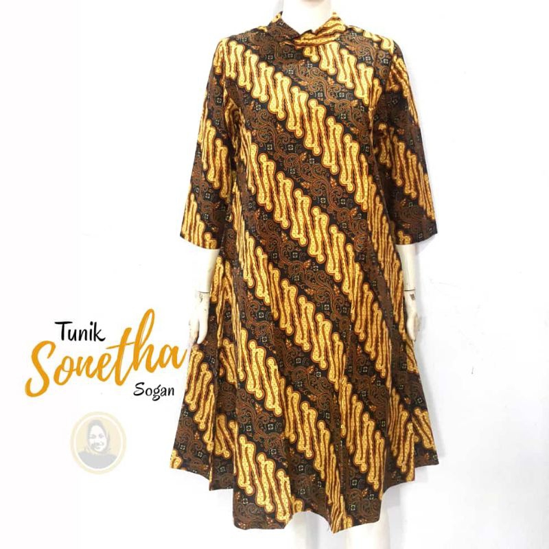 DRESS BATIK MURCE - Baju Batik Wanita Modern Model Dres Tunik Cantik Unik Cocok Untuk Kerja Pesta