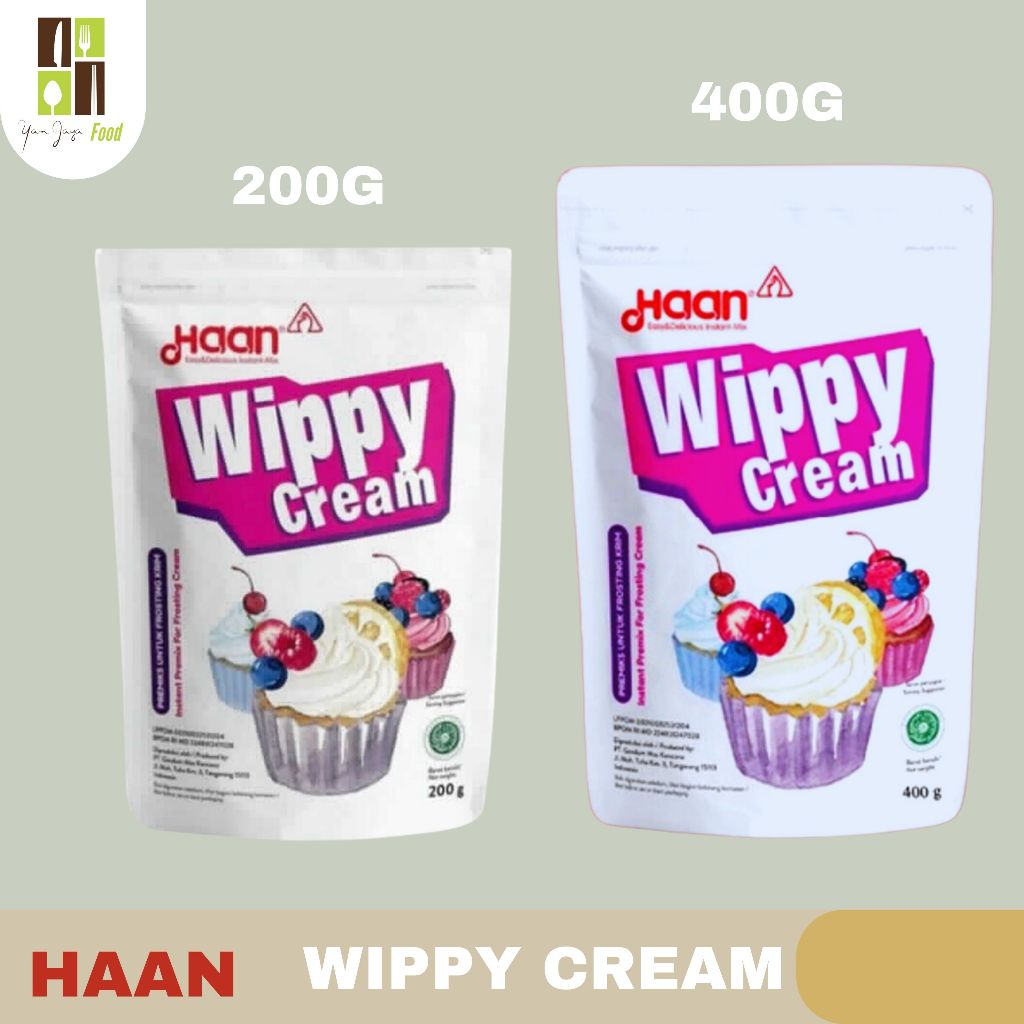 

Haan Wippy Cream / Whipped Cream Bubuk 200g / 400g