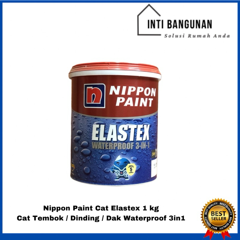 Cat Tembok / Dinding Nippon Paint Elastex 1kg 1 kg Waterproof 3 in 1