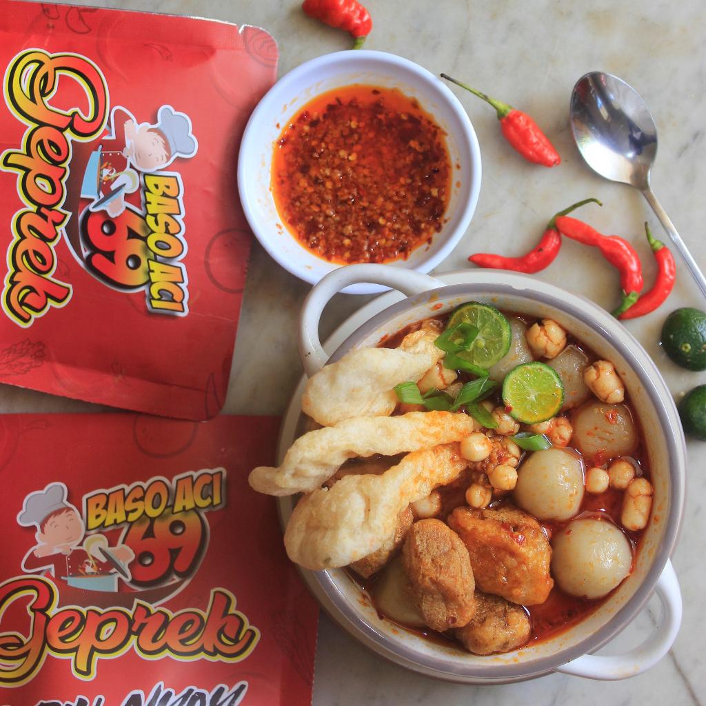 

Baso Aci Geprek 69 200 gram geprek