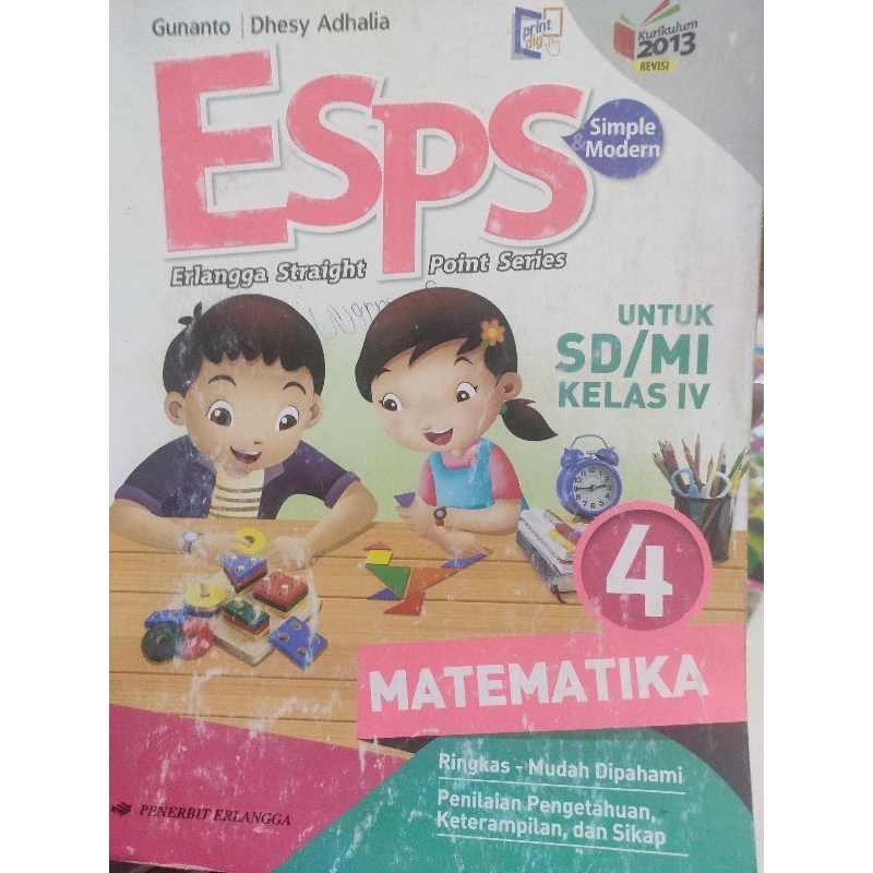 ESPS MATEMATIKA KELAS 4 BEKAS PAKAI (APA ADANYA)