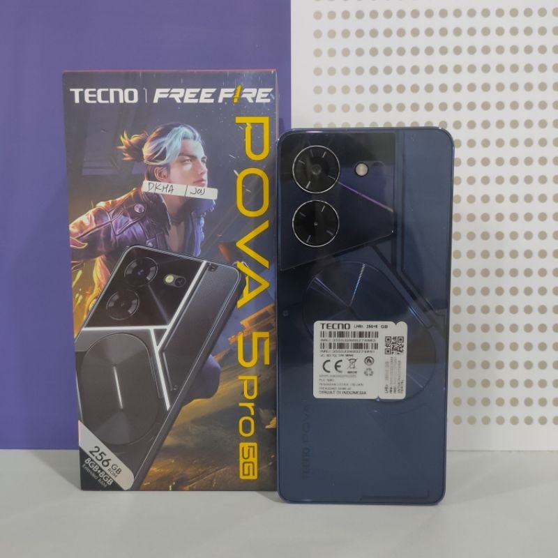 TECNO POVA 5 PRO 5G 8/256 SECOND FULLSET