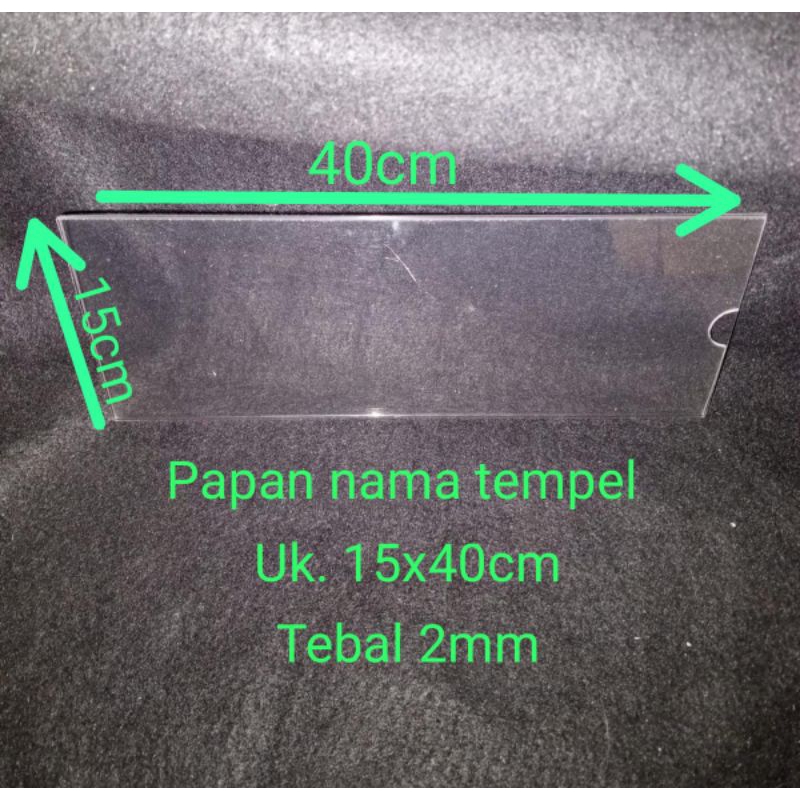 

akrilik papan nama ruang tempel uk 15 x 40 cm