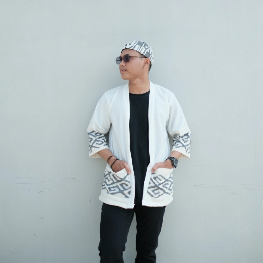 HYUNDAI Outer Tenun Etnik Pria/Wanita