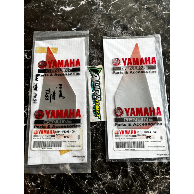 Sticker Striping Graphic Jupiter Z CW 2004 2005 Orange Silver VOM2 Original Asli Yamaha