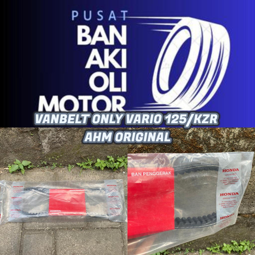 VANBELT ONLY V BELT VARIO 125/KZR AHM ORIGINAL || VANBELT V BELT ONLY VARIO 125 OLD ORIGINAL AHM