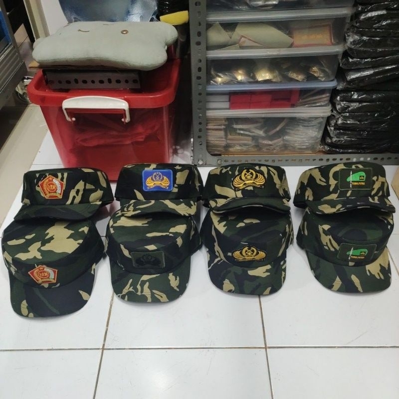 Topi komando loreng ppm pemuda panca marga yudha putra